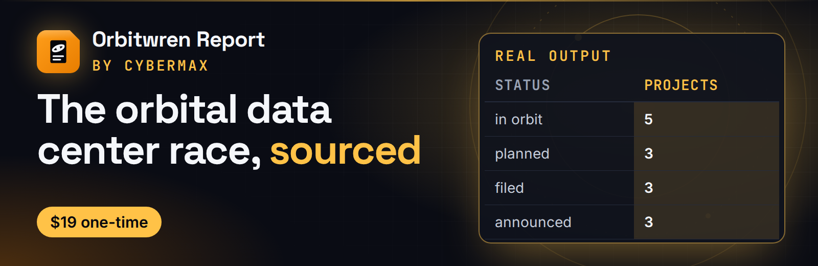 State of Orbital Data Centers report banner
