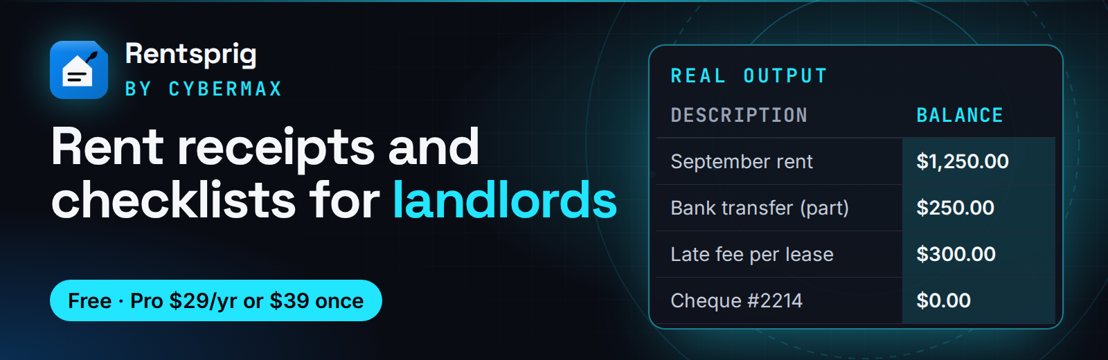 Rentsprig banner