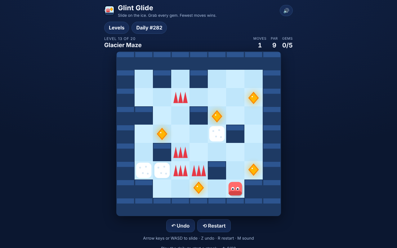 A level of the sample game (desktop)