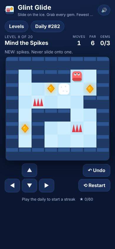 Touch controls on a phone