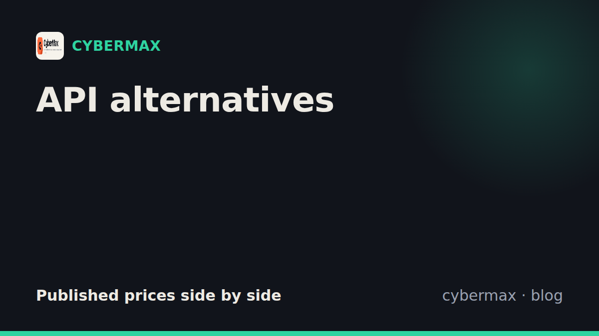 API alternatives: tariff, CVE, VIN, carrier, email and document APIs compared