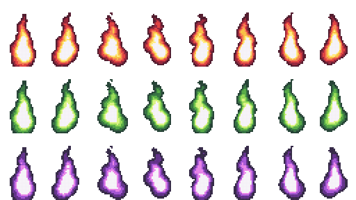 Flame loop effect (vfx sprite sheet)