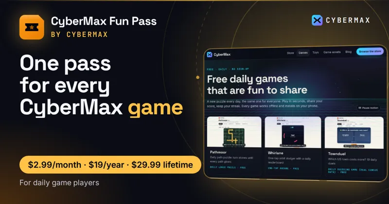 CyberMax Arcade Lifetime: Every CyberMax game pack, now and later, for one payment