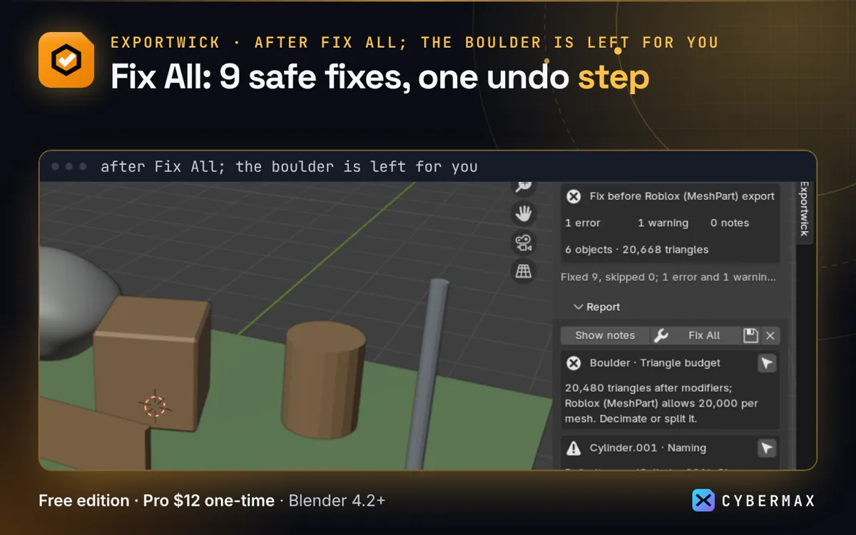 Exportwick Pro for Blender: image 3