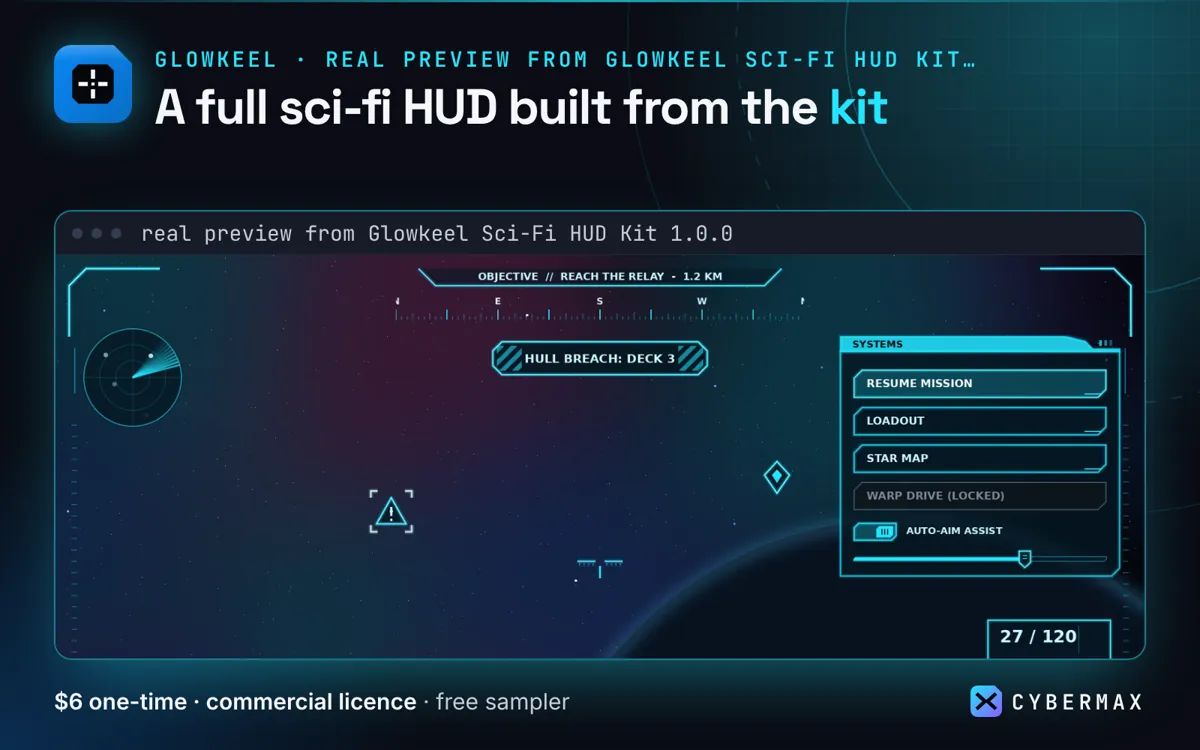 Glowkeel Sci-Fi HUD Kit: image 2