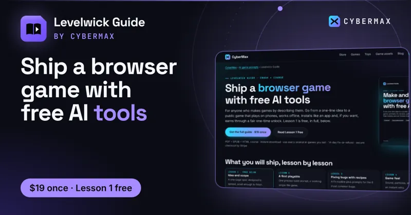 Levelwick Guide: Ship a browser game with free AI tools