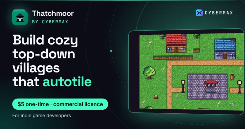 Thatchmoor Top-Down Tileset: Build cozy top-down villages that autotile