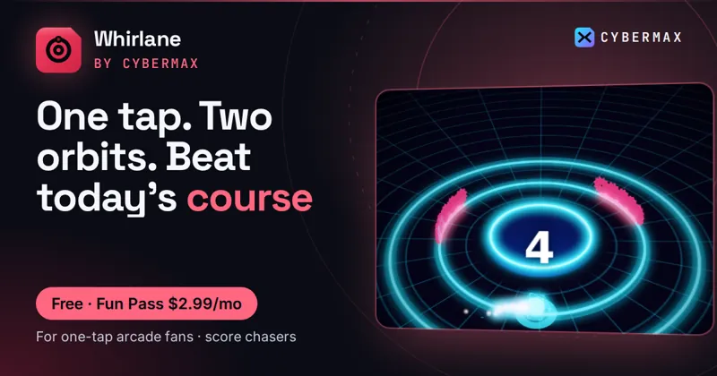 Whirlane Skin Pack: One tap. Two orbits. Beat today's course